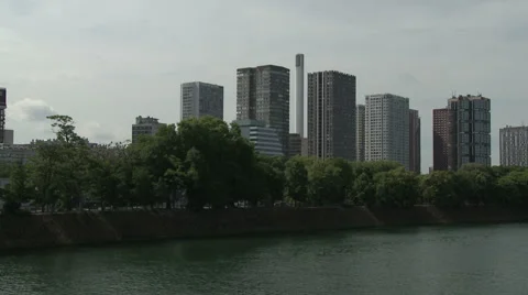 Flats Along the River Seine Stock Footage 52801495