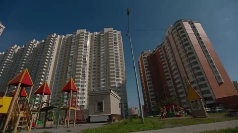 Flats in moscow Stock Footage 53378439