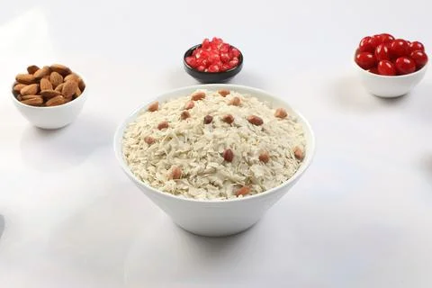 Flattened rice Foto stock