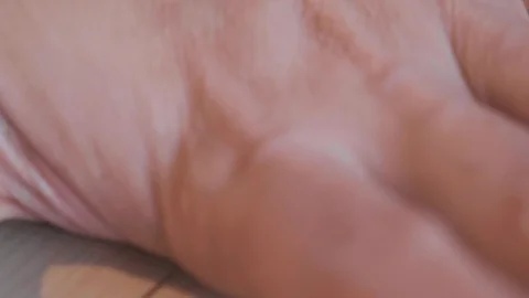 Flattening Dough Stock Footage 109039973