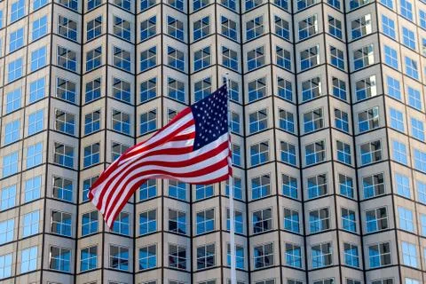 Flattering usa flag Stock Photos