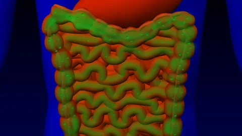 Flatulence. 3d man illustration. 3D rendering. Stock Footage 86024218