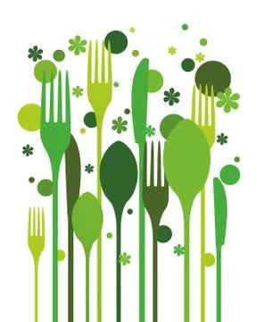 Flatware mix Stock Illustration