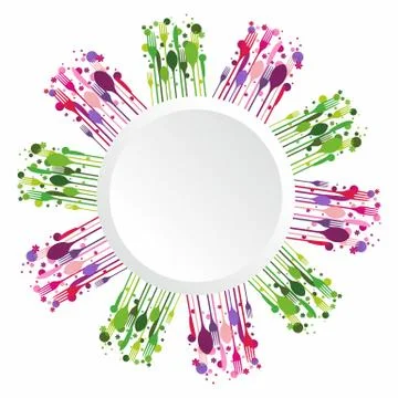 Flatware mix Stock Illustration