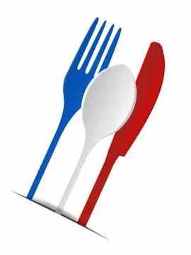 Flatware Mix Stock Illustration