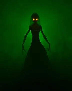 The Flatwoods Monster of Braxton County Stock Illustration