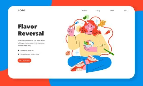 Flavor Reversal. Flat Vector Illustration Stock Illustration