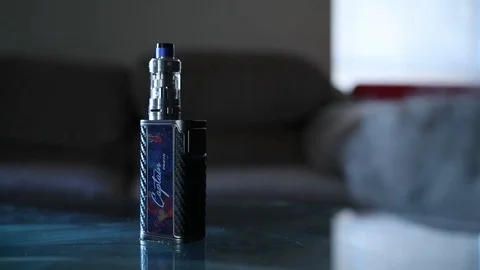 Flavored vape container with smoke forming Stock Footage 88509013