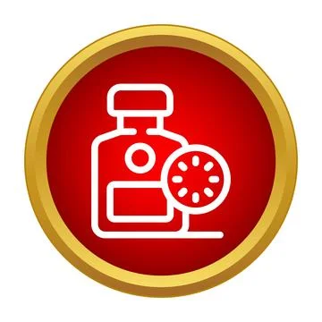 Flavoring condiment bottle with a lemon slice icon Illustrazione stock