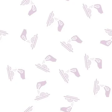 Flavoring dish glyph seamless pattern Illustration