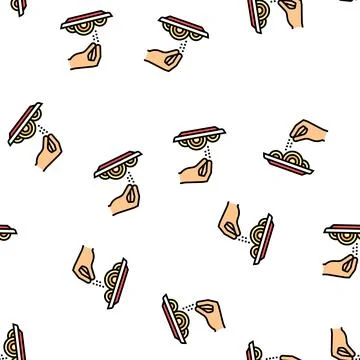 Flavoring dish vector seamless pattern Illustration