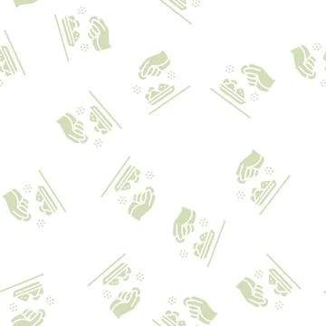 Flavoring meal glyph seamless pattern Illustration