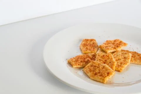 Flavoured biscuits on a plate Stock Photos