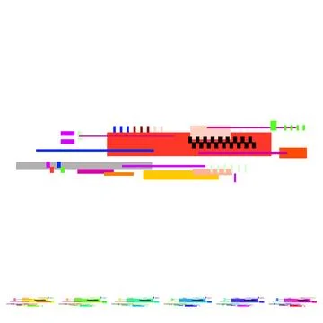 Flaw glitch error cartoon vector graphic Stock Illustration
