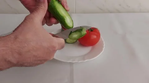 Flawless Cucumber Peeling: Quick Stylish Tips Stock Footage 304045062