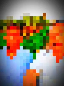 A flawless design of geometric pattern of squares イラスト素材