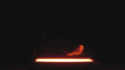 Flawless red mist particles from dry ice. Video stock 171094228