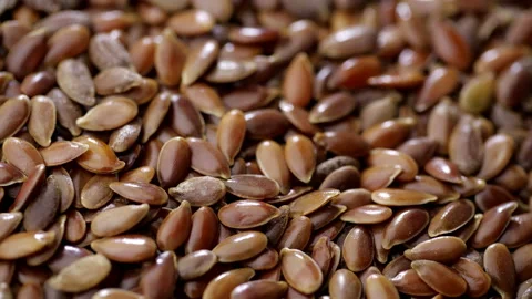 Flax seeds background. Close up. 스톡 동영상 90176900