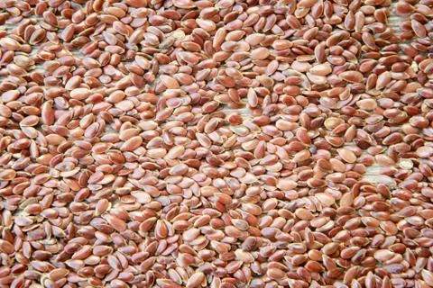 Flax seeds background Stockfoto's
