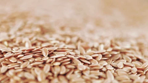 Flax seeds in bulk Vídeos de archivo 93775326