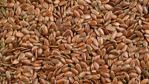 Flax seeds close-up Vídeos de archivo 344566744