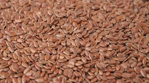 Flax seeds Stock Footage 253368336