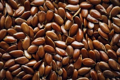 Flax seeds macro Background Stock Photos