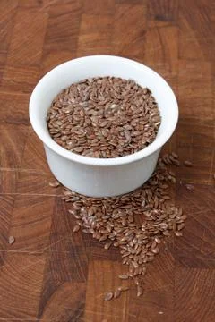 Flax seeds Stock Photos