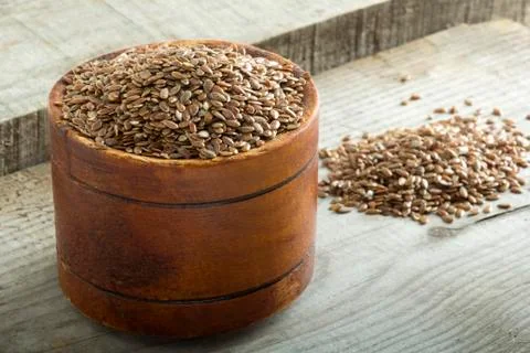 Flax seeds Stock-Fotos
