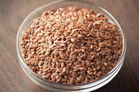 Flax seeds 库存照片