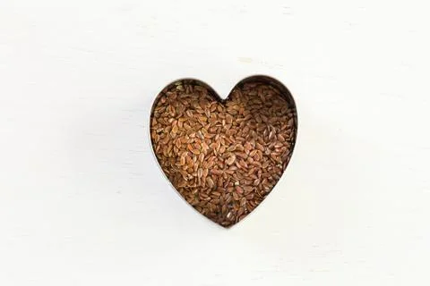 Flax seeds Stock Photos