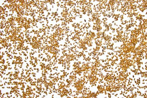 Flax seeds use a background of texture super food Stock Photos