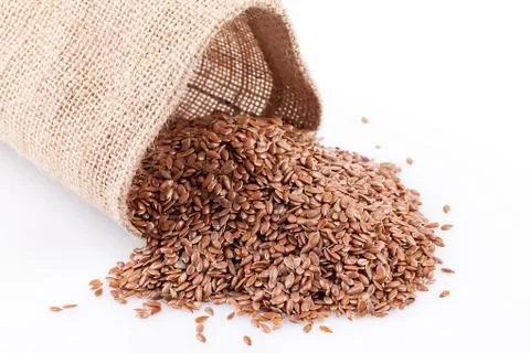 Flaxseed Bulk Stock-Fotos