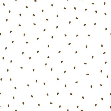 Flaxseeds seamless pattern. Packaging background design Stock Illustration