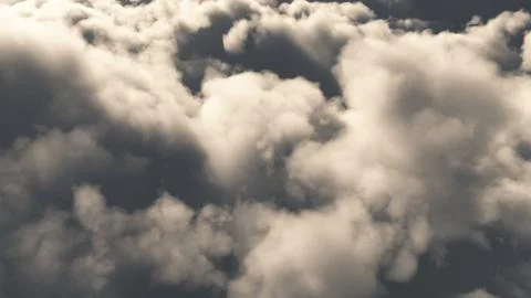 Flay above clouds abstract Illustrazione stock