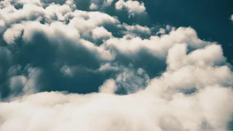 Flay above clouds abstract 库存插图