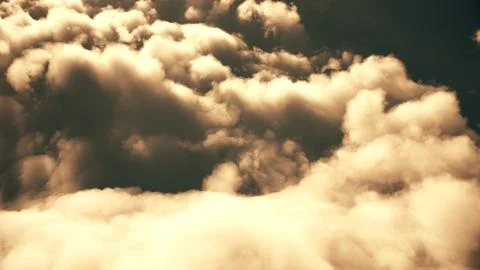 Flay above clouds abstract Stock Illustration