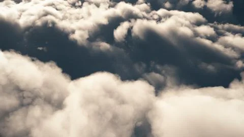 Flay above clouds abstract Stock Illustration