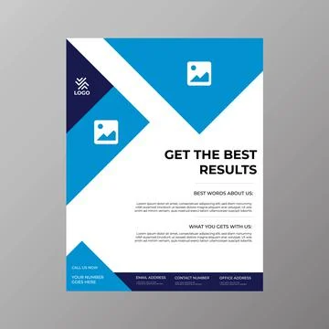 Flayer Design Vector Template EPS Format Vector template Stock Illustration