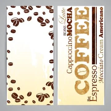 Flayer templates for coffee menu Stock Illustration