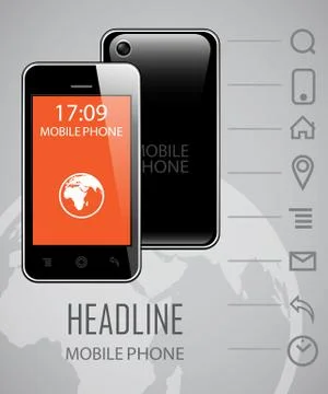 Flayers and brochures design template Stock Illustration