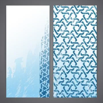 Flayers with arabesque decor Stock Illustration