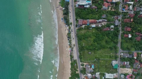 Flaying over the beach 2 Video stock 288234268