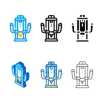 Flazer tool color icon vector looks color Stock Illustration