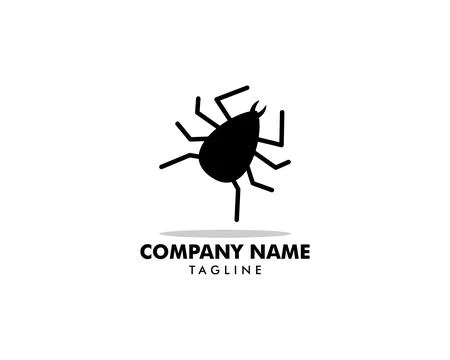 Flea Animal Design Logo Vector Stock Illustration