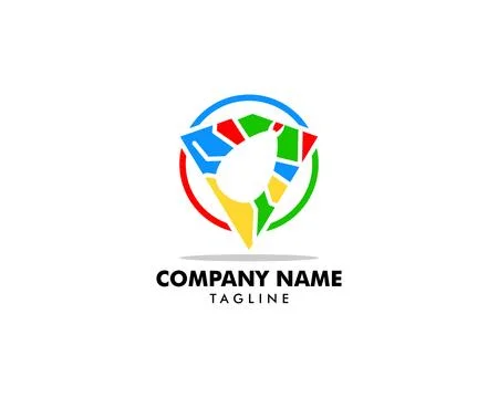 Flea Animal Design Logo Vector Stock Illustration