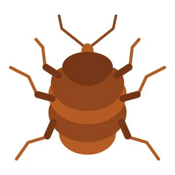 Flea flat clipart vector illustration Illustrazione stock