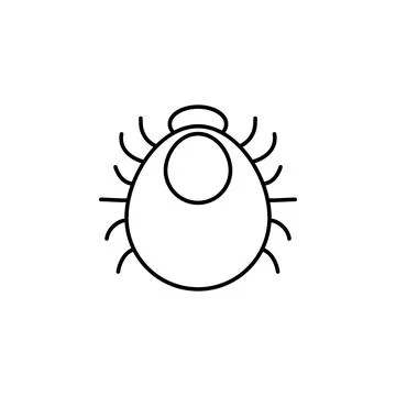 Flea icon. Element of pest icon for mobile concept and web apps. Thin line flea 스톡 일러스트