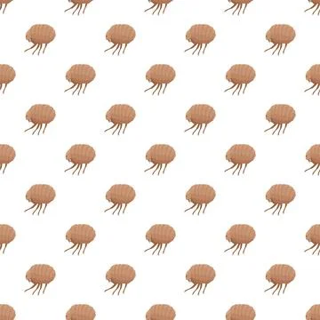 Flea insect pattern background showing animal parasite concept Stock Illustration
