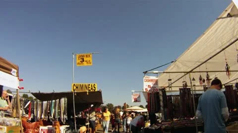 Flea market 1 Stock Footage 8850728